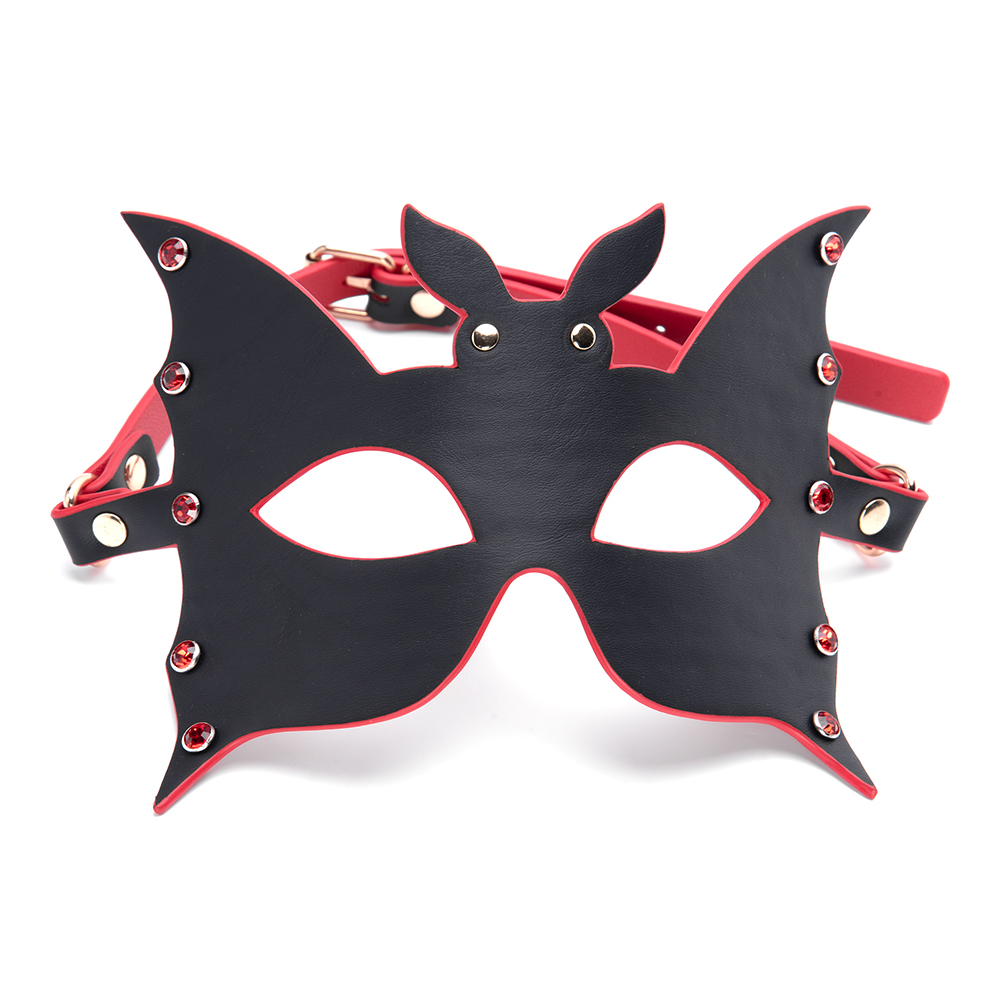 High Quality Leather Self Bondage Blackout Mask SM Adult Game Eye Mask for Couples' BDSM Restraint Play Bondage Set