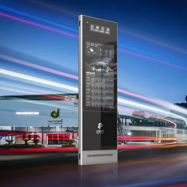 Bus Stop Digital Signage Busstoppested Digital skiltning