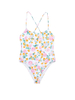 Maillot de bain lisse imprimé coloré