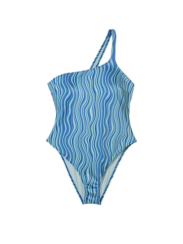 Maillot de bain rayé bleu Wave