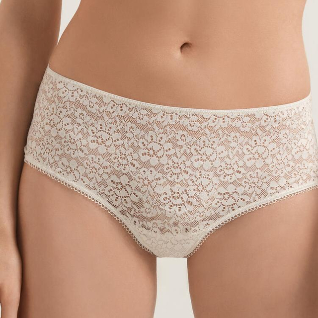 Braguitas femeninas de encaje blanco reciclado superior 