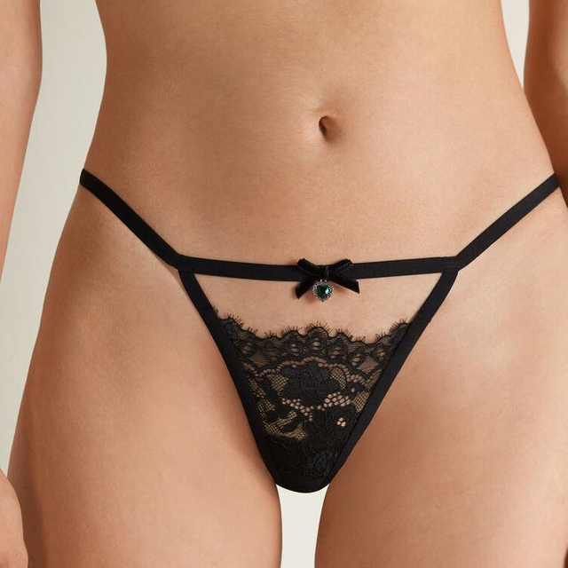 Lingerie sexy perizoma in pizzo da donna 