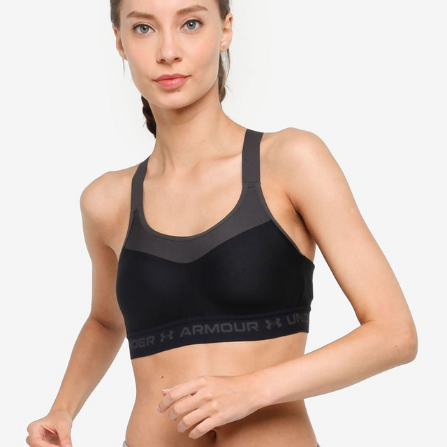 Soutien-gorge de sport femme High Crossback Noir