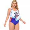 Traje de baño tankini modesto con mariposas 