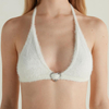 Soutien-gorge triangle en fourrure pour femme