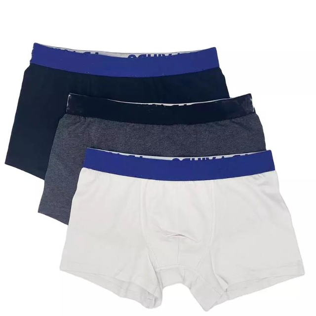 Boxer homme extensible en coton de couleur pure