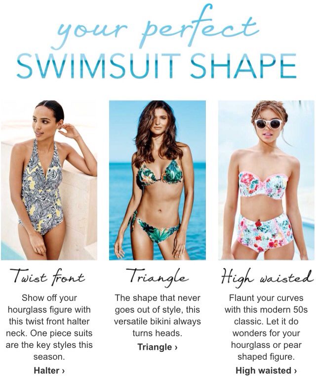 a vostra forma di swimsuit perfetta