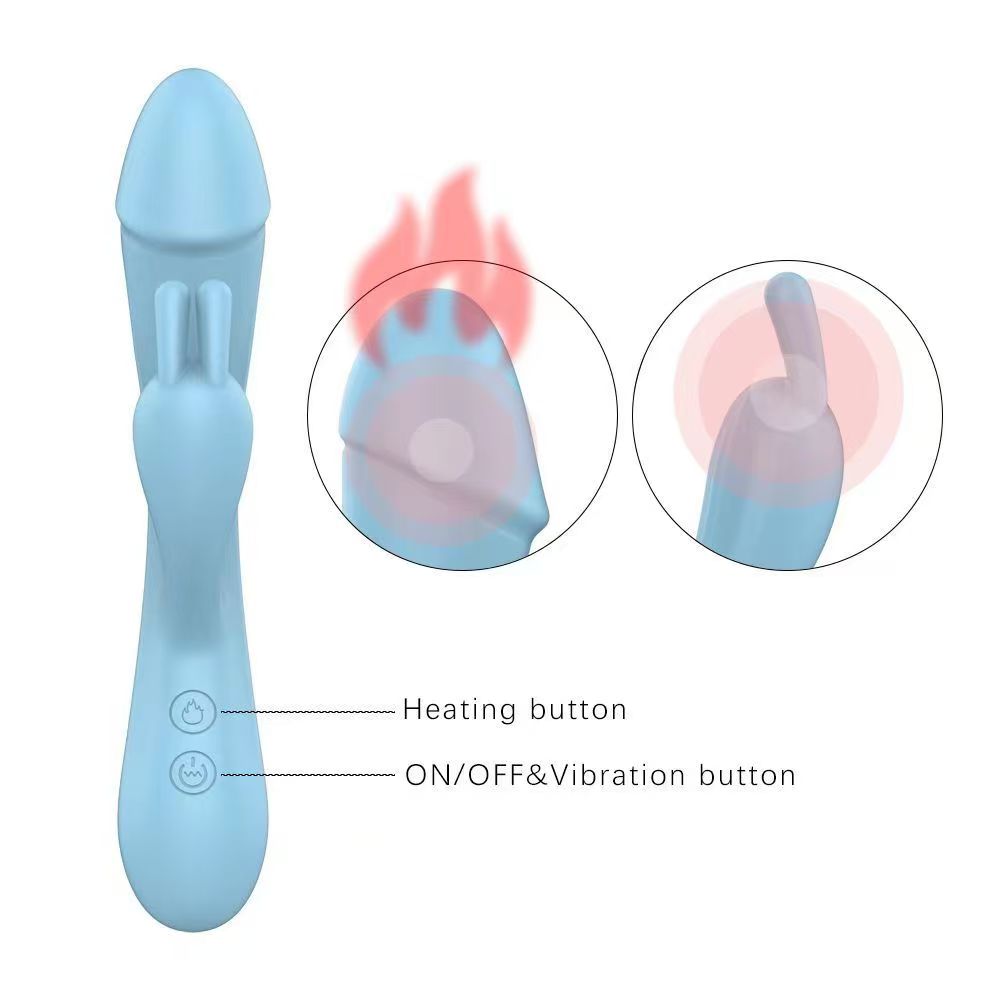 All-inclusive Seamless Silicone Rabbit Ears & Beginner Friendly -G Spot Vibrator for Women