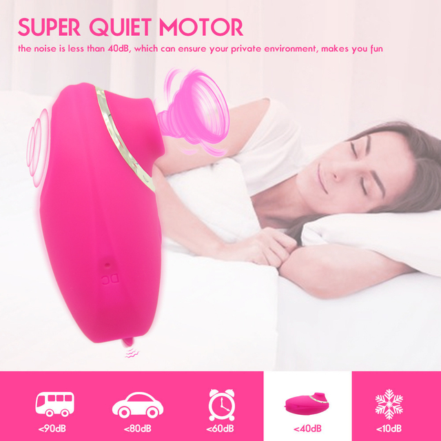 Vibrateur à sucer le silicone