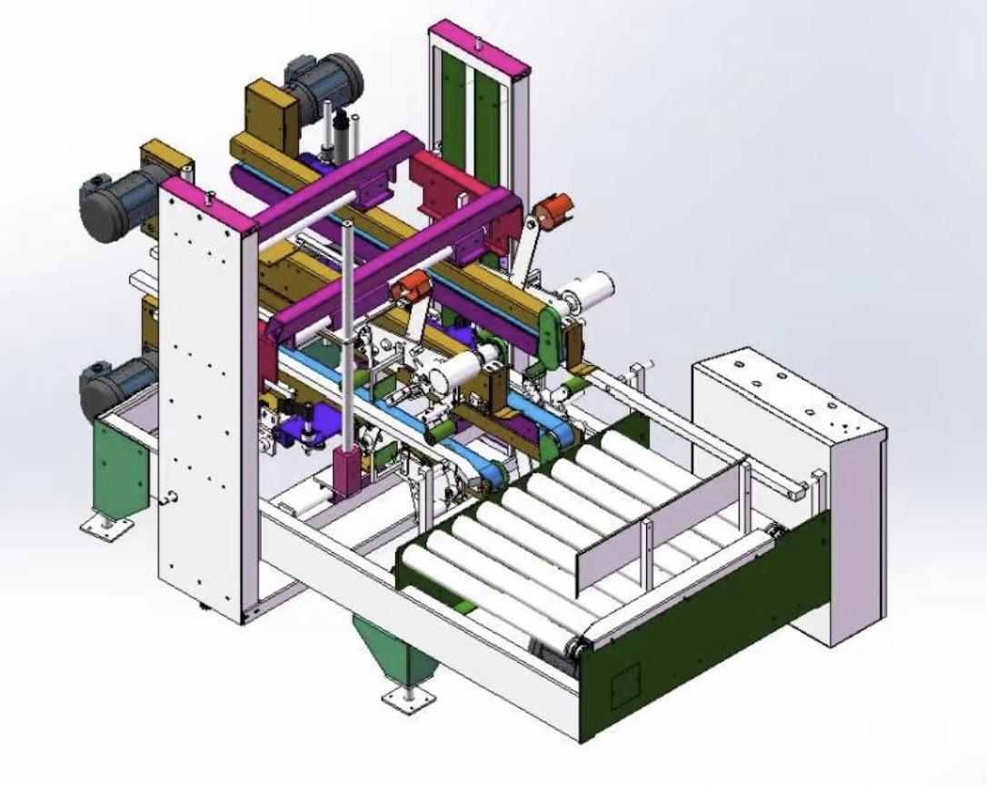 automatic box sealing machine دستگاه آب بندی جعبه اتوماتیک