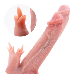 Colorful Dildo Vibrator Flesh Shape Woman Adult Toy 