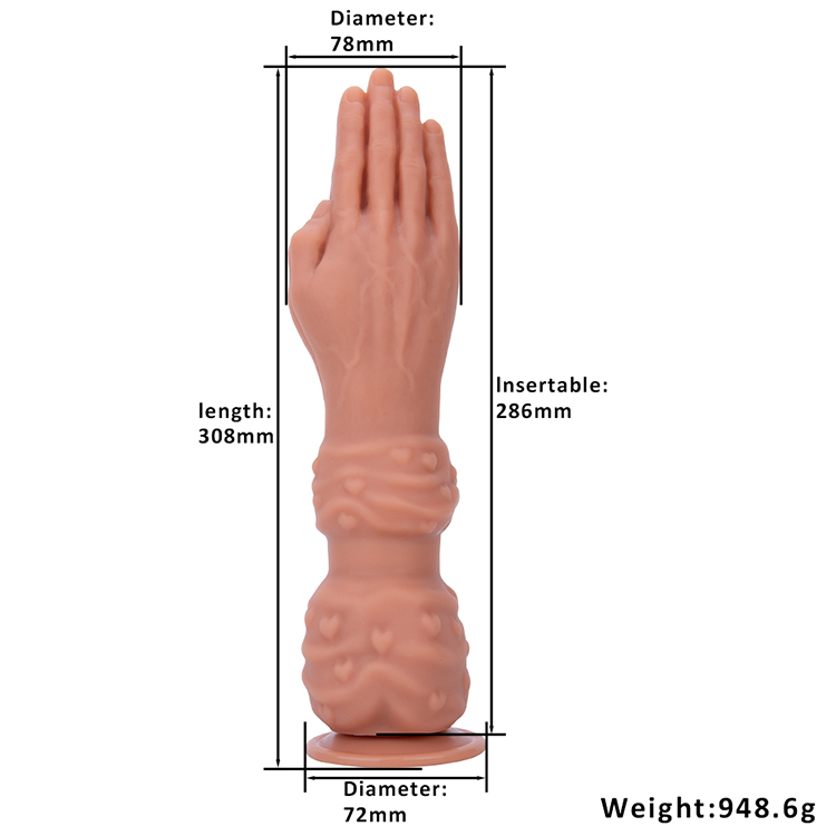 Large Palm Safe Material Silicone Adult Dildo