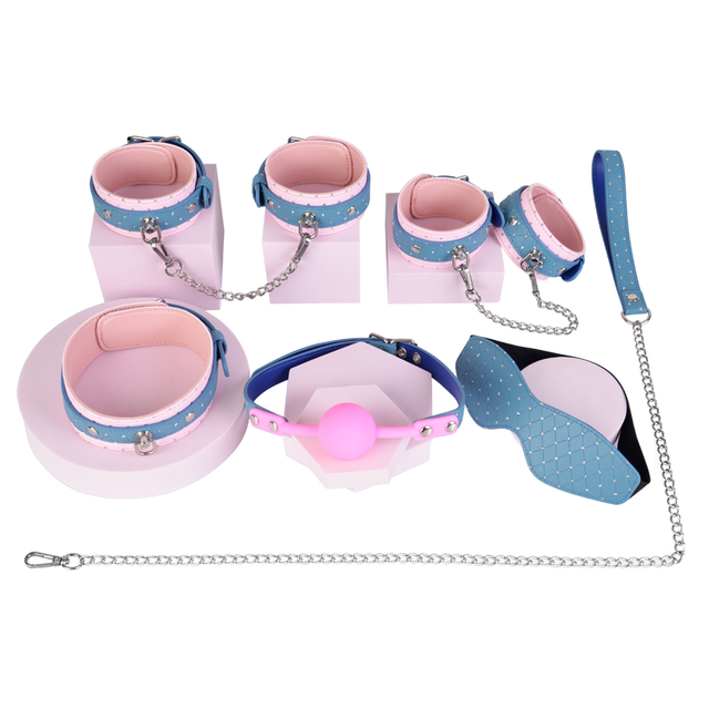 5PCS BDSM Adult Cosplay Bondage Set 5 Piece Collection for Couples' Flirting and SM Adventures