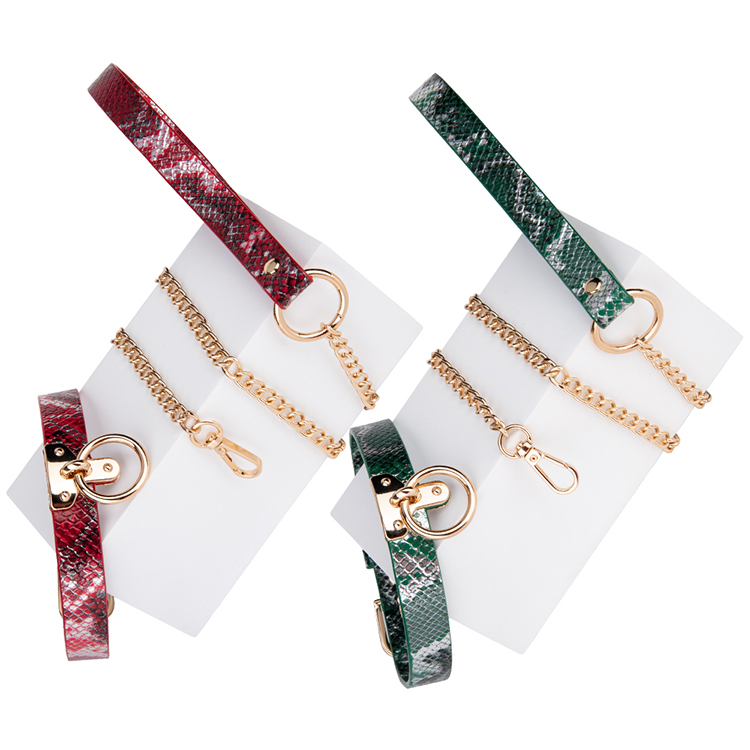 Female Collar and Chain Bondage Kit: Gothic BDSM Set Carnival Punk Gift for Couples' Games