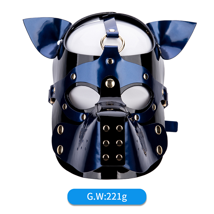 BDSM Erotic Slave Sex Products Dog Eye Mask Restraint Blindfold Bondage Set