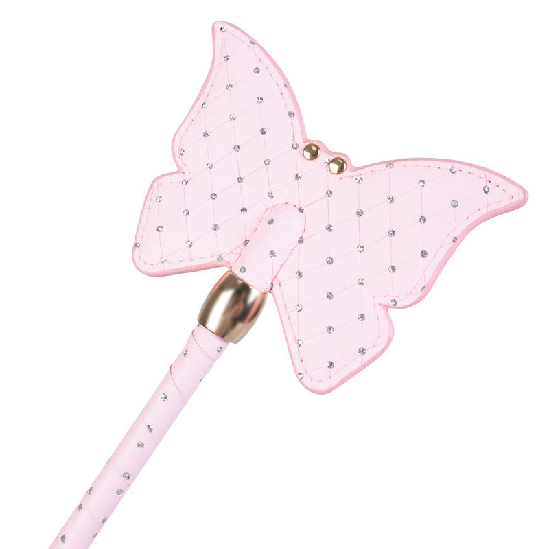 Novelty Butterfly Shaped Bdsm Bondage Spanking Paddle with Rhinestone Decoration Adult Sex Toy