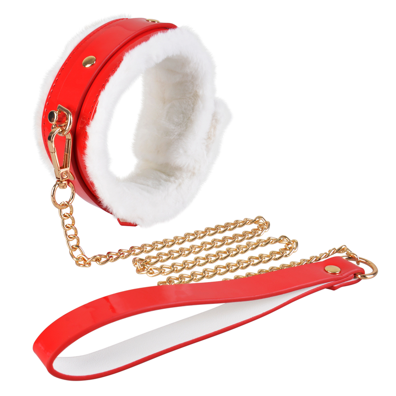 8PCS Christmas BDSM Bondage Kit Leather Set 