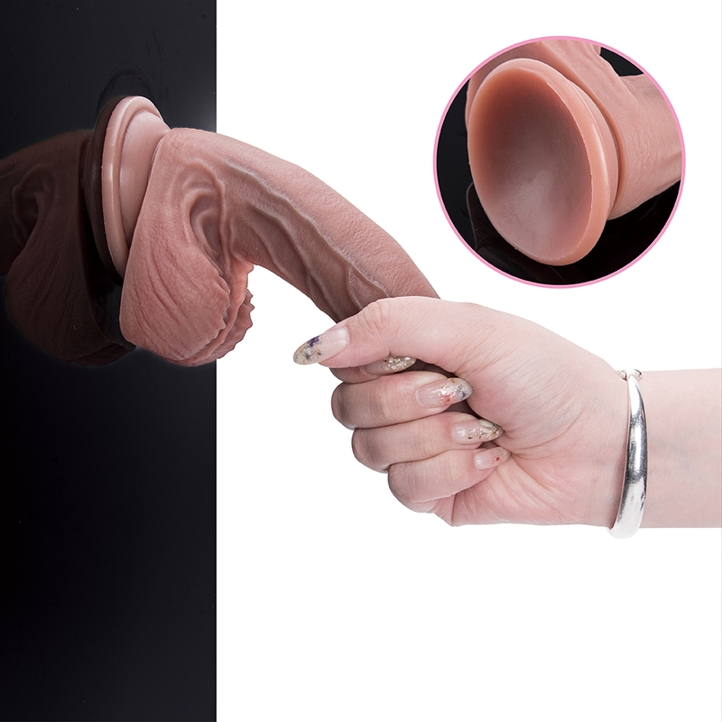 Realistic Silicone G Spot Stimulation Dildo with Strong Suction Cup Plug Premium Adult Erotic Sex Toy