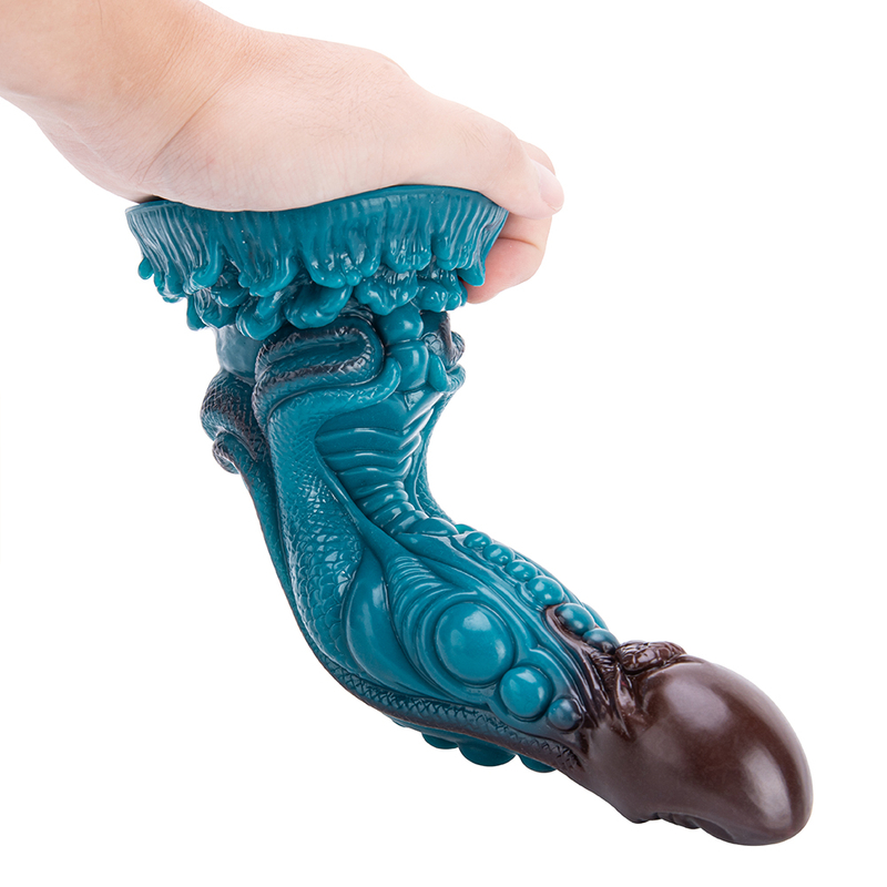 Alien Realistic Silicone Knotted Huge Penis Dildo for G Spot Stimulation Adult Sex Toy for Women