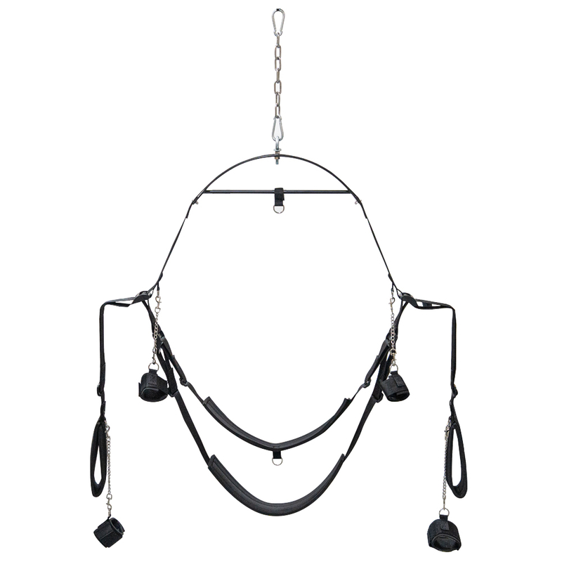 Seductive Adjustable BDSM Swing Bondage Sex Gear Hanging Chair Toy with Bondage Straps for Couples Passion Byfetish