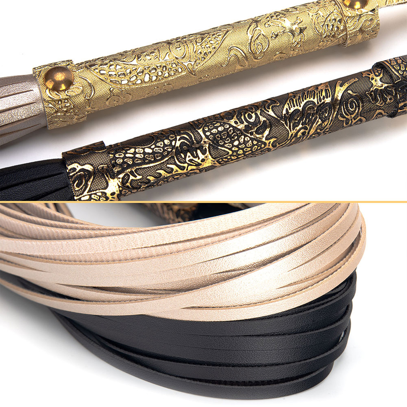 Sex Toys Tools Gold PU Whip SM Products