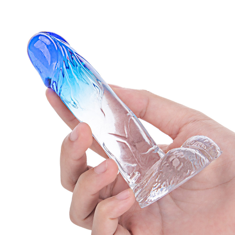 Gradient Color Solid Dildos Jelly Dildo