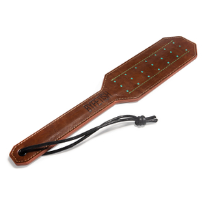 Manufacturer And Supplier Large Wooden Plate Straight PU Leather Bdsm Spanking Sex Whip Adult Game Toys Wood Paddle