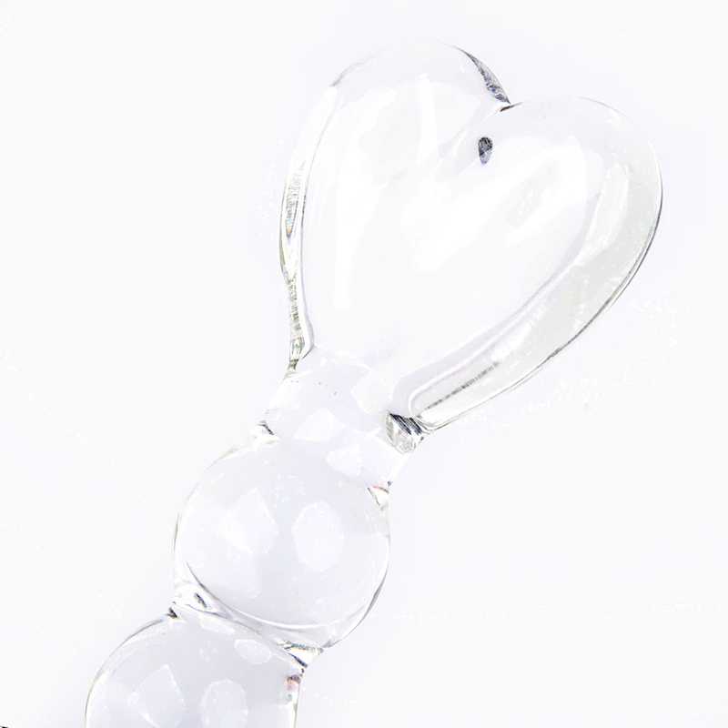 Heart Glass Transparent Female Crystal Anal