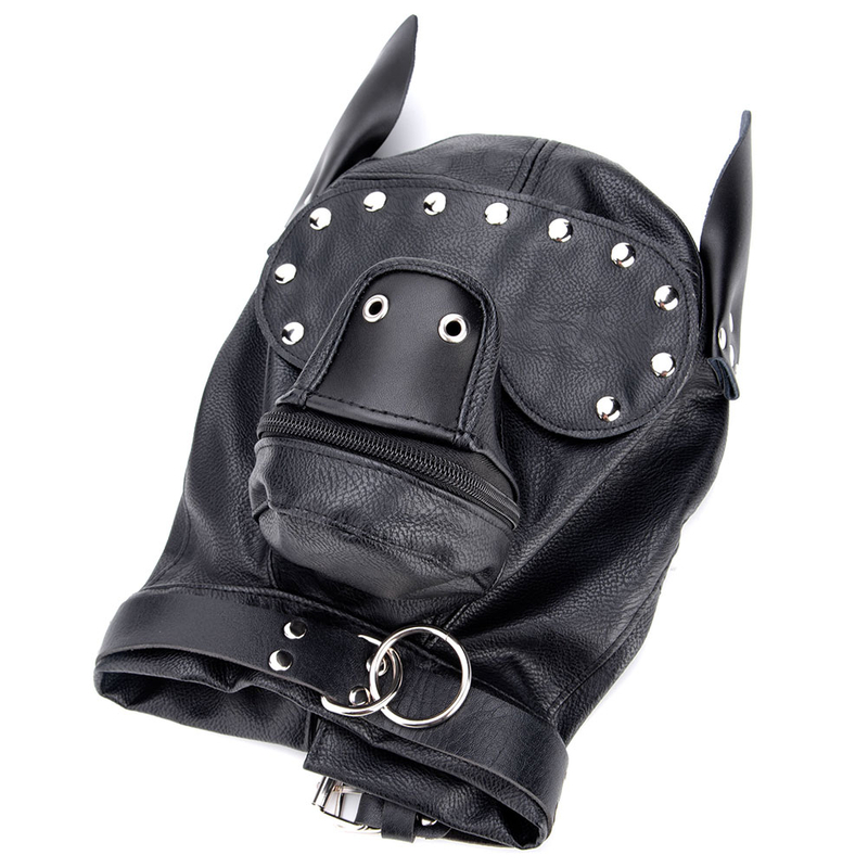 Wholesale Leather SM Fox Face Mask Dog Mask