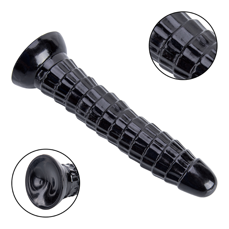 Long Black Dildo with Thick Girth for Gay and Couple Anal Play Body Safe Material Huge Penis Design