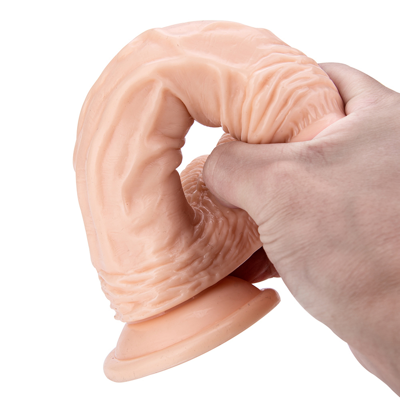 Realistic Soft PVC Flesh Penis Vagina Dildo Large Anal Butt Plug with Suction Cup for Women