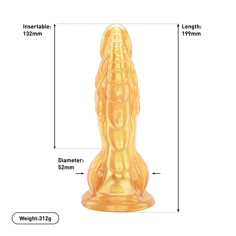 Fantasy Colorful Dragon Monster Dildo Big Thick Design for Adult Toy Wholesale