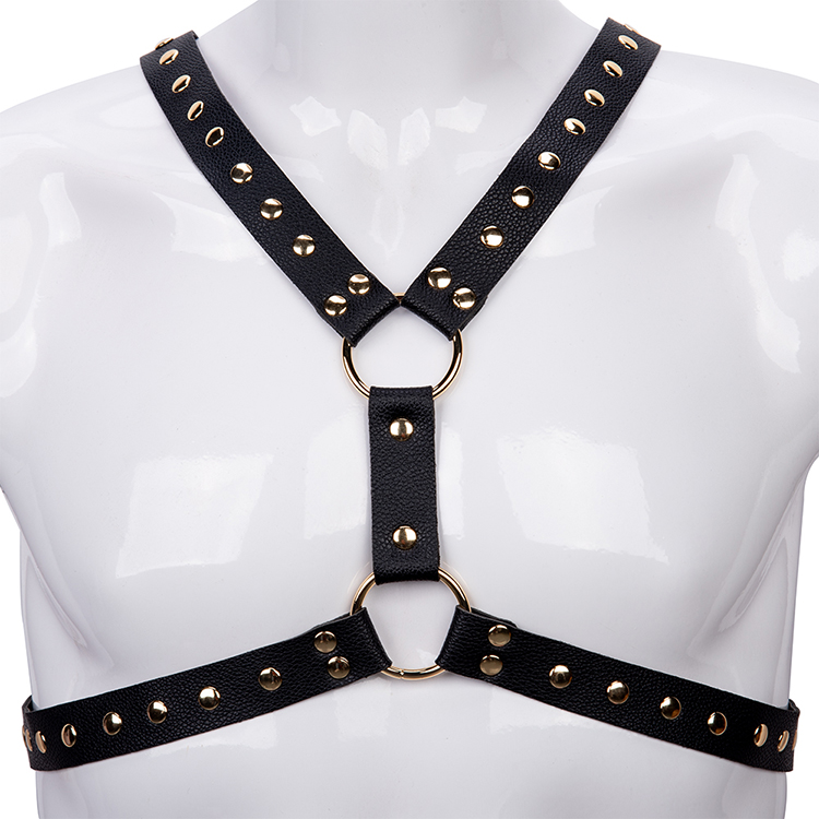 Erotic Adult Sex Toy Leather Lingerie Self Back Body Restraint Set SM Bondage Couple Bdsm Harness for Male