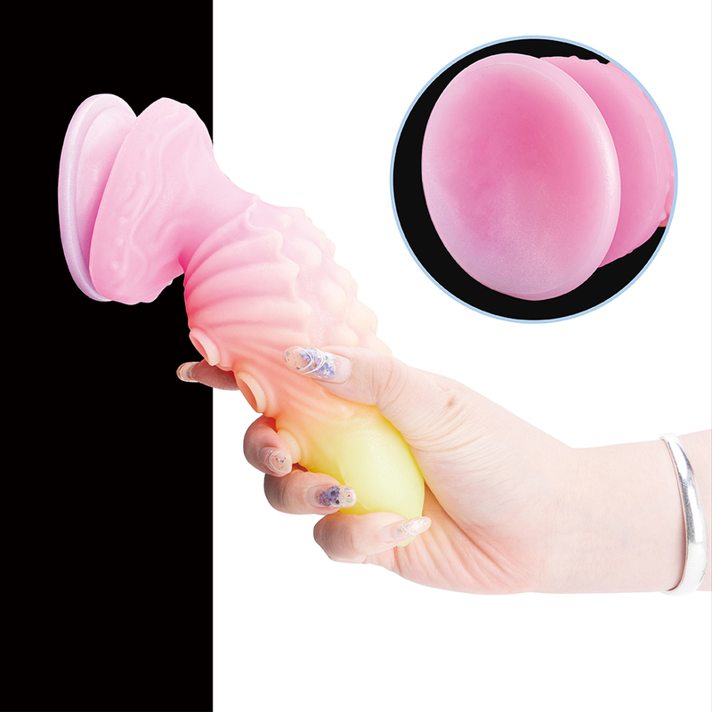 Rainbow Irregular Silicone Realistic Penis Adult Dildo