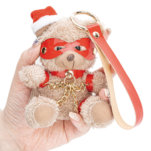Kink Slave Bear Adult Sex Toys Key Chain PU Leather