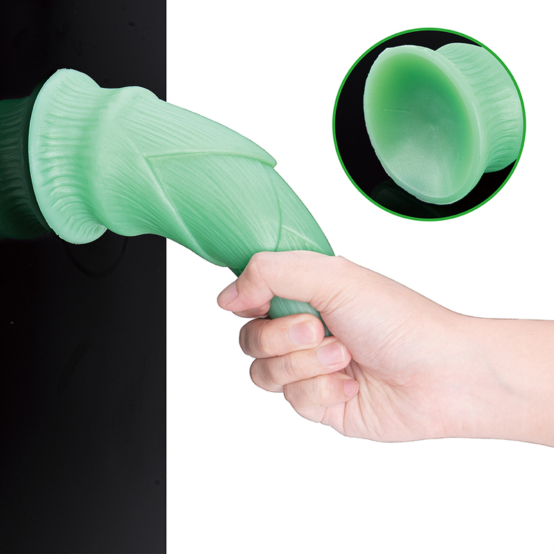 Spring Bamboo Shoot Style Silicone Rubber Realistic Penis Adult Toy