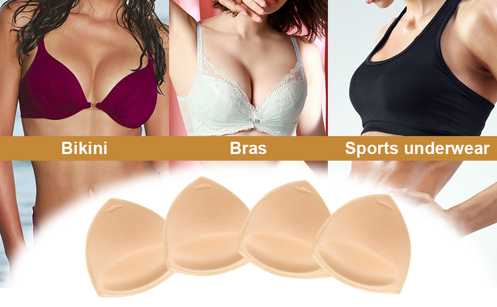swimwear bra insert size cahrt