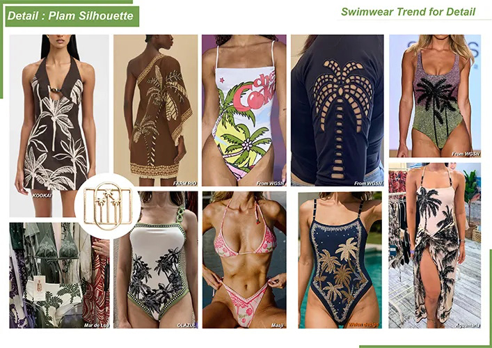 Palm Tree Silhouette Swimwear &ndash; Tropical Icons In Minimalist Form