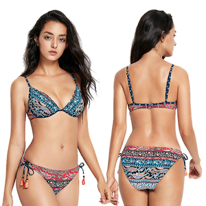 Conjunto de bikini bohemio de cachemira