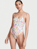 Maillot de bain lisse imprimé coloré