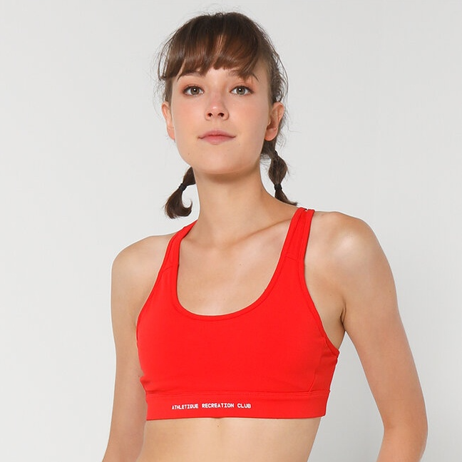 Red Women Sports Bra