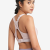 Soutien-gorge de sport pour femme à dos croisé haut violet