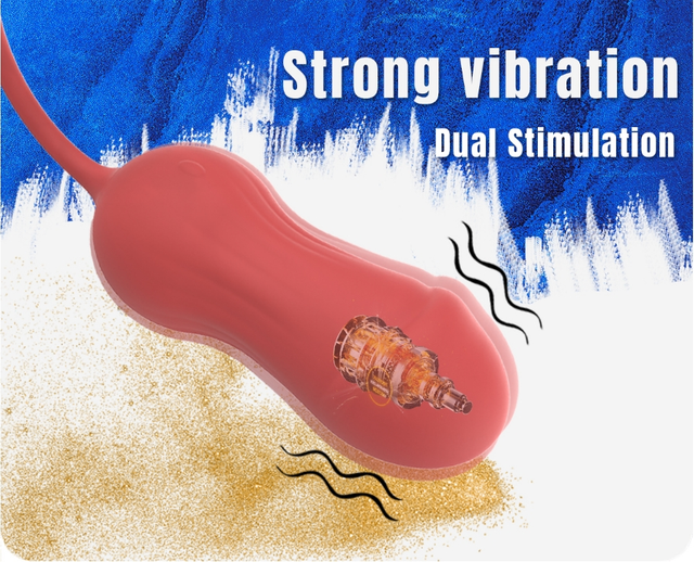 Vibrateur de l'oeuf d'amour vibrant rotatif