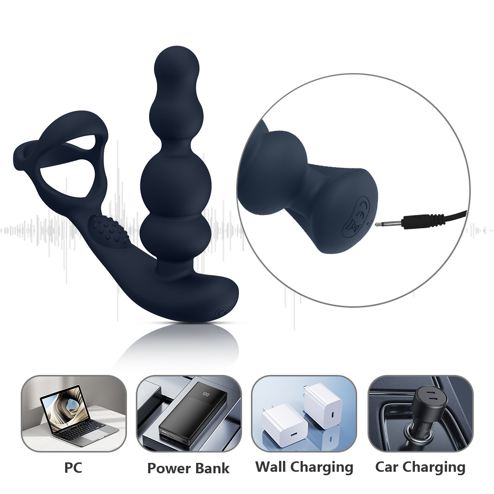 Rechargeable Silicone Cock Ring Vibrator