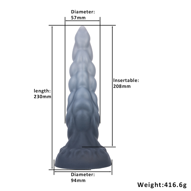 Colorful BIg Disk Silicone Masturbation Dildo