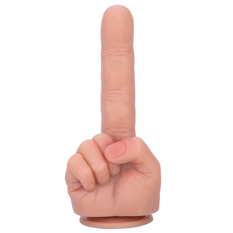 Big Finger Safe Material Silicone Adult Dildo for Woman