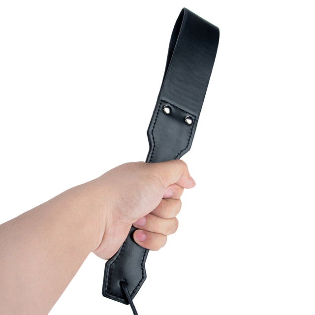 SM Flirting Pat Toys PU Paddle Whip Adult Hip Slave Whip and Fetish Spanking Paddle Sex Toy for Men