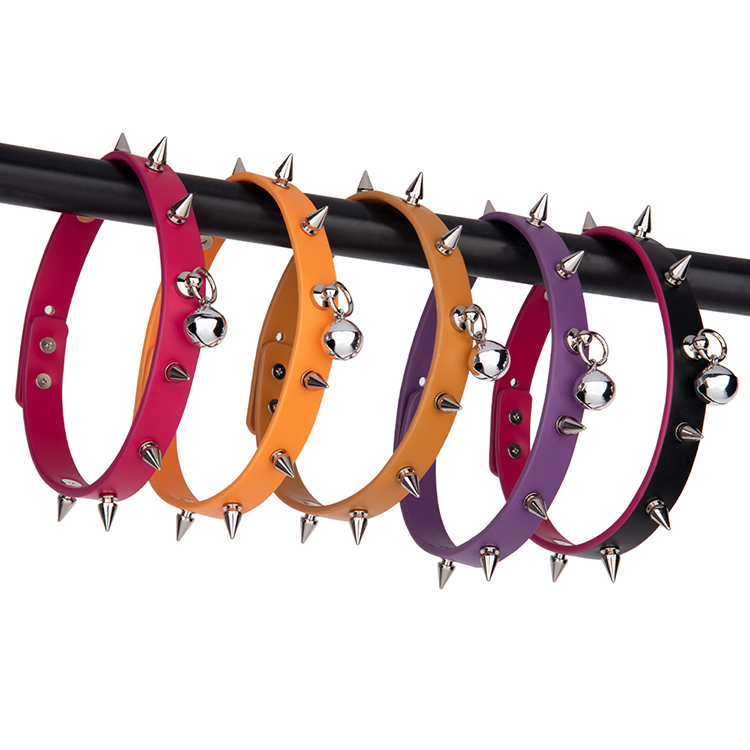 Sexy Color Collar and Chain Set Gothic BDSM Bondage Kit Carnival Punk Gift for Couples