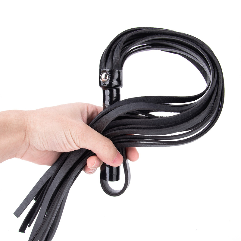 BDSM PU Leather Spanking Whip with Fetish Flogger Horse Adult Slave Sex Toys for Men