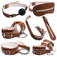 Couples' Adult BDSM Bondage Set for Couples 7 Piece Adult SM Dog Slave Training Toy Kit
